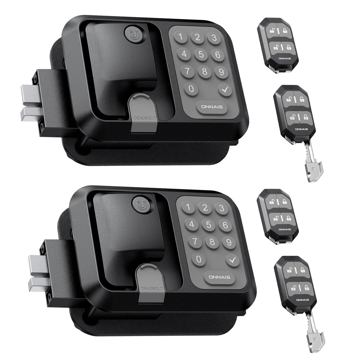 Flash Sale Pro RV Door Lock Keyless Entry Waterproof, 2 Fobs, 1 Control 2 Doors